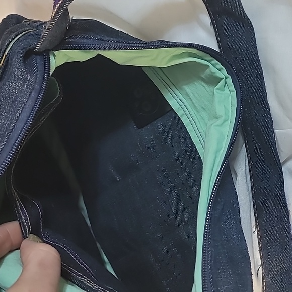 Denim Purse made from upcycled Rich & Skinny jeans - Picture 3 of 5